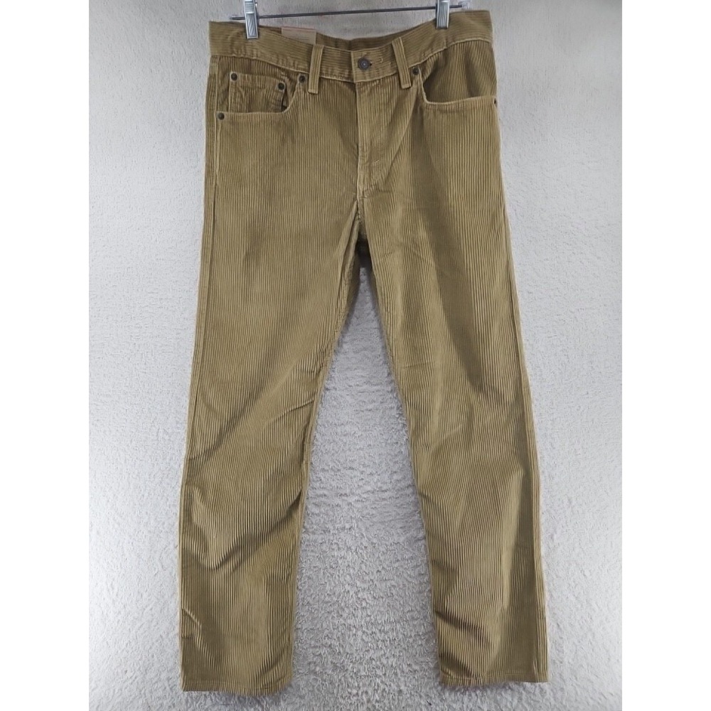 Levi's Men's Brown Corduroy Jeans 30X30 Regular Fit Straight Leg Pants